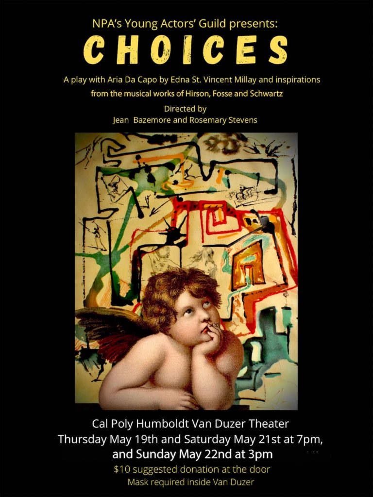 Cal Poly Humboldt Van Duzer Theater - Thursday May 19th and Saturday May 21st at 7pm and Sunday May 22nd at 3pm - $10 suggested donation at the door, Mask required inside Van Duzer